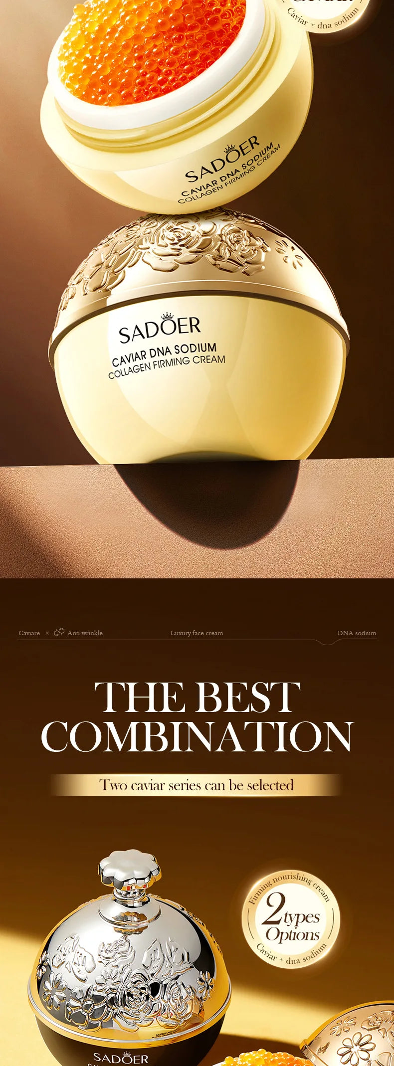 Caviar Anti-Wrinkle Face Cream Collagen Pearl