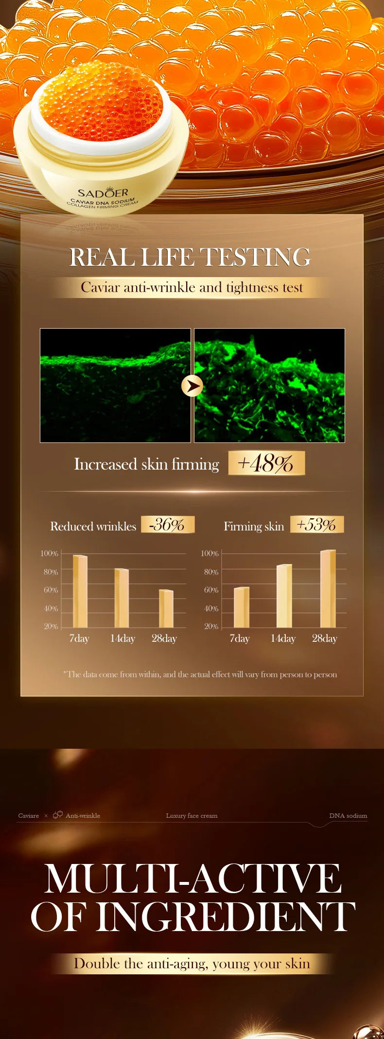 Caviar Anti-Wrinkle Face Cream Collagen Pearl