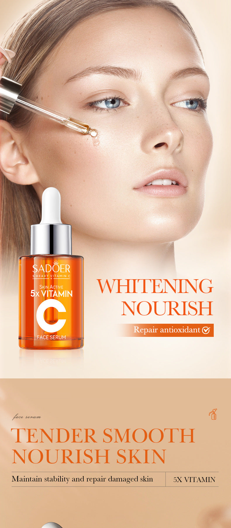 Vitamin C Hydrating Serum 5 functions Facial Moisturizing