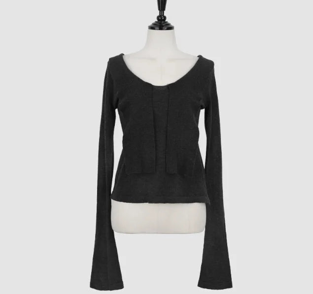 Knitted Top Women's Spring Fashion Knot