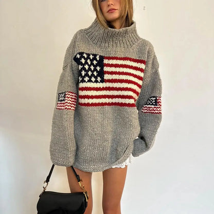 Autumn and Winter New Thick Warm Sweater American Style
