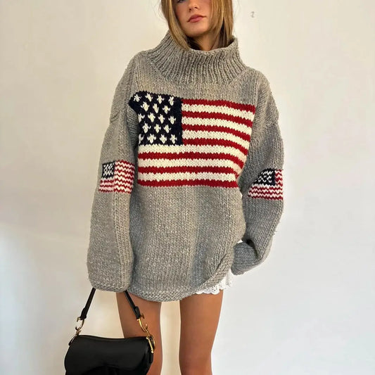 Autumn and Winter New Thick Warm Sweater American Style