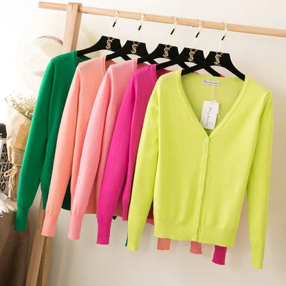 Loose Fit Knitted Top Plus Size Cardigan Sweater