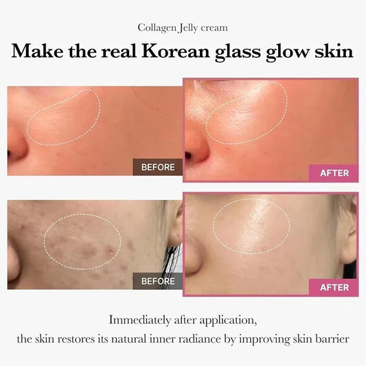 Jelly Face Cream Collagen Soft SPA Nourishing Moisturize Face Shrinks Pores