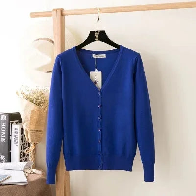 Loose Fit Knitted Top Plus Size Cardigan Sweater