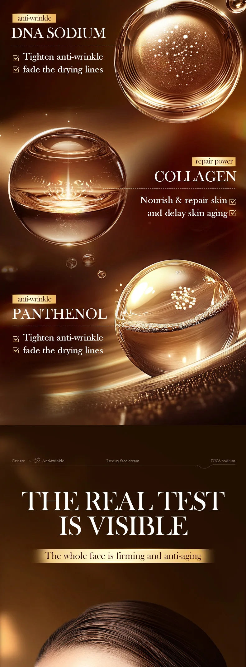 Caviar Anti-Wrinkle Face Cream Collagen Pearl
