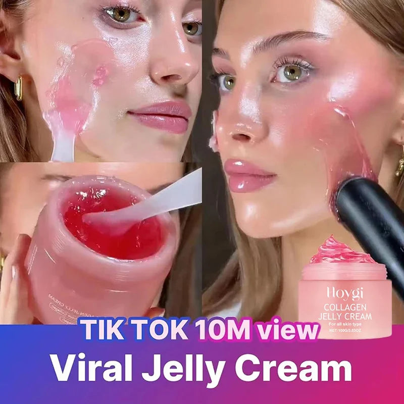 Jelly Face Cream Collagen Soft SPA Nourishing Moisturize Face Shrinks Pores