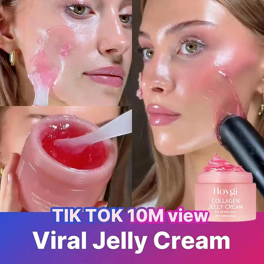 Jelly Face Cream Collagen Soft SPA Nourishing Moisturize Face Shrinks Pores